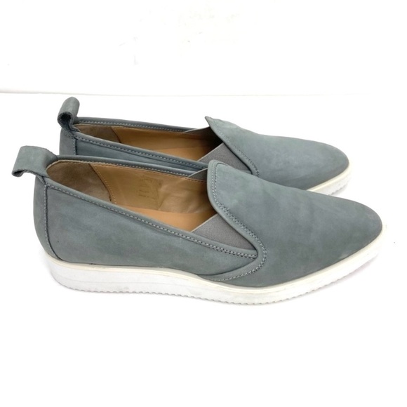 EVERLANE The Nubuck Leather Street Shoes Pointed Toe Loafer Gray Size 9.5 - Picture 5 of 11